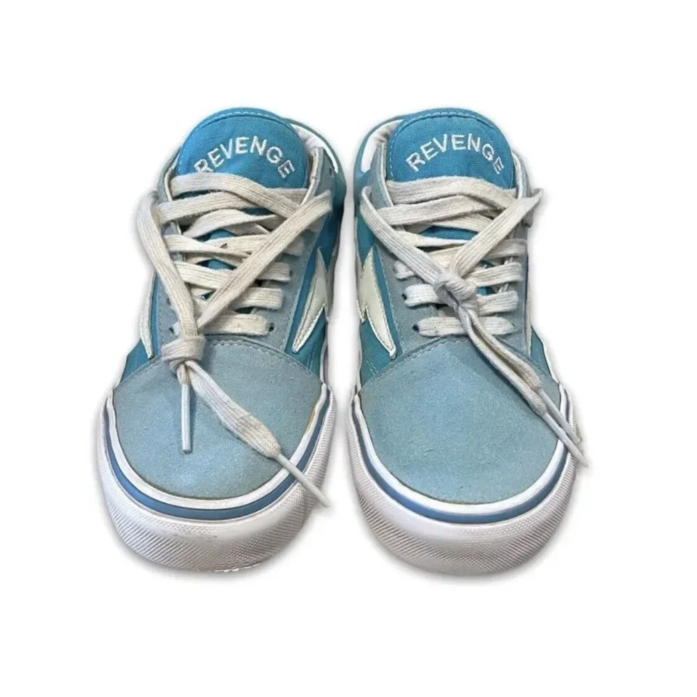Revenge X Storm Blue Lightning Low‎ Top Lace Up Shoes Mens Size 5
